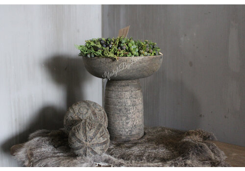 Houten schaal op voet Gilang 21cm