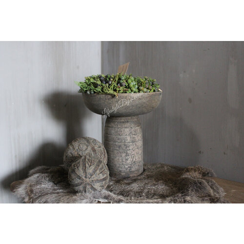 Houten schaal op voet Gilang 21cm 