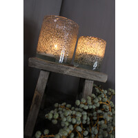 DUTZ glazen windlicht galaxy bubbels marble 13 x 11 cm