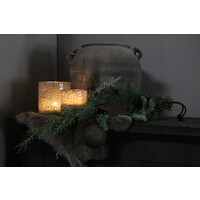 DUTZ glazen windlicht galaxy bubbels marble 13 x 11 cm