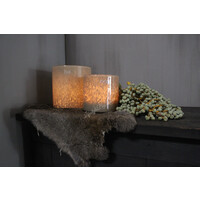 DUTZ cilinder bubbels taupe 19 x 18 cm