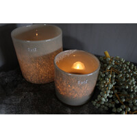DUTZ cilinder bubbels taupe 19 x 18 cm