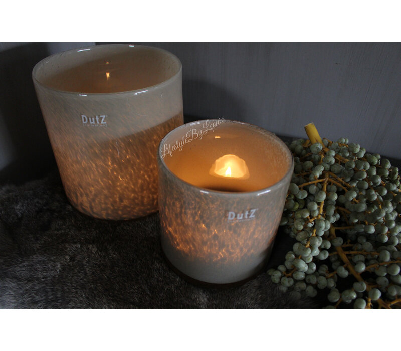 DUTZ cilinder bubbels taupe 19 x 18 cm
