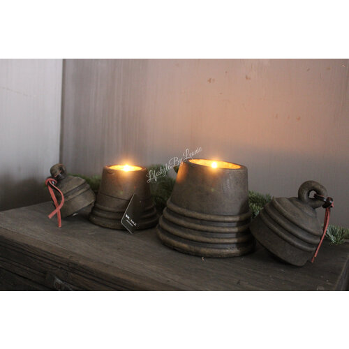Brynxz Tealight jingle bell Brown 17 cm 