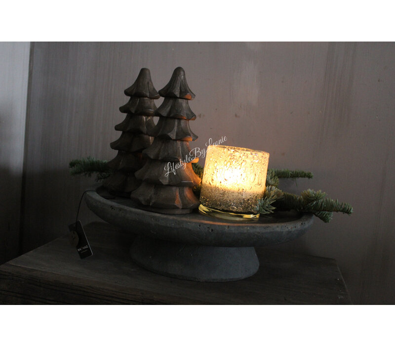 Brynxz plate on foot Vintage 36 cm