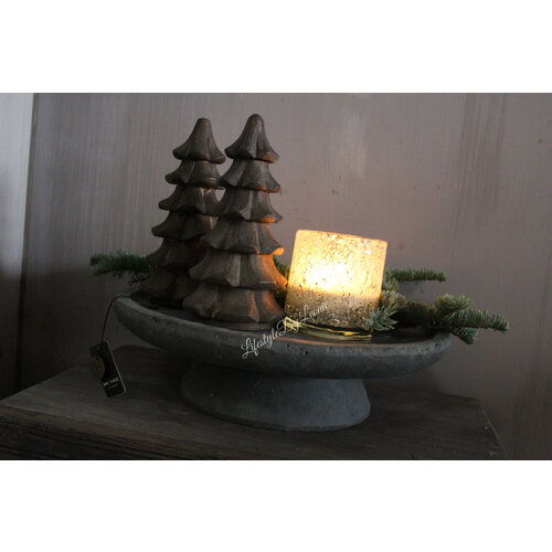 Brynxz plate on foot Vintage 36 cm 