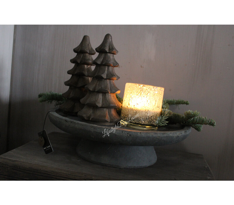 Brynxz plate on foot Vintage 36 cm