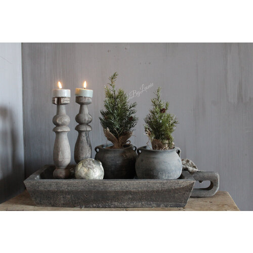 Massief houten bak met handvat Wulan 65 cm 