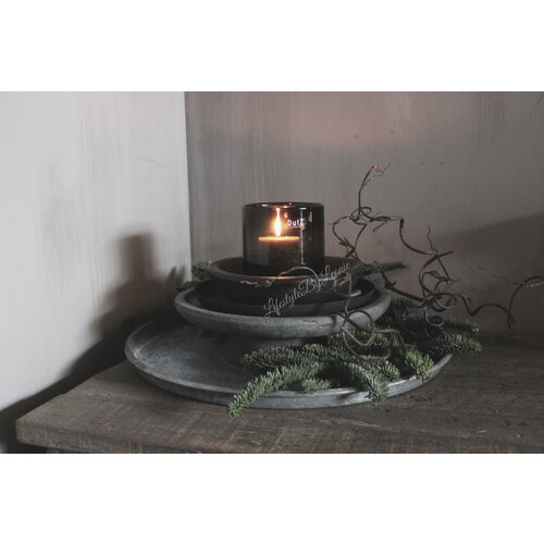 DUTZ cilinder windlicht black 14 cm 