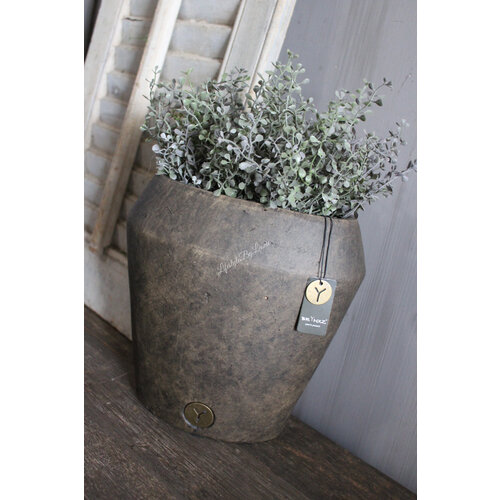 Brynxz ovale pot Brown 24 x 25 x 15 cm 