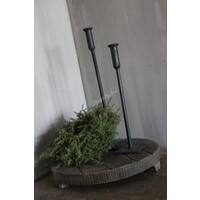 Smeedijzeren kandelaar dinerkaars 35 cm