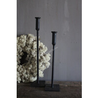 Smeedijzeren kandelaar dinerkaars 70cm