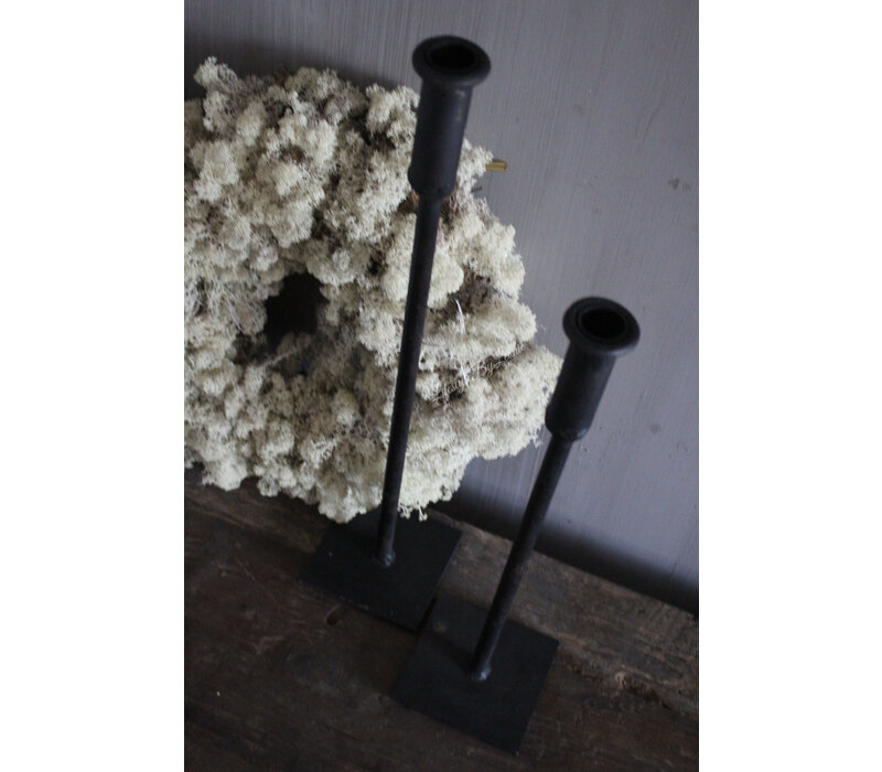 Smeedijzeren kandelaar dinerkaars 70cm