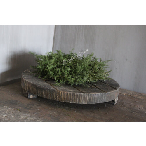 Rond houten plateau Chloe bruin 40 cm 