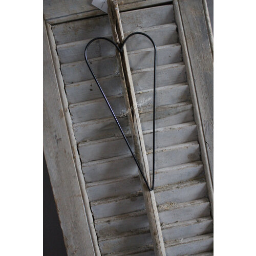 Metalen hart hanger 30 cm 