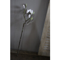 Namaak Magnolia tak in knop wit 73 cm