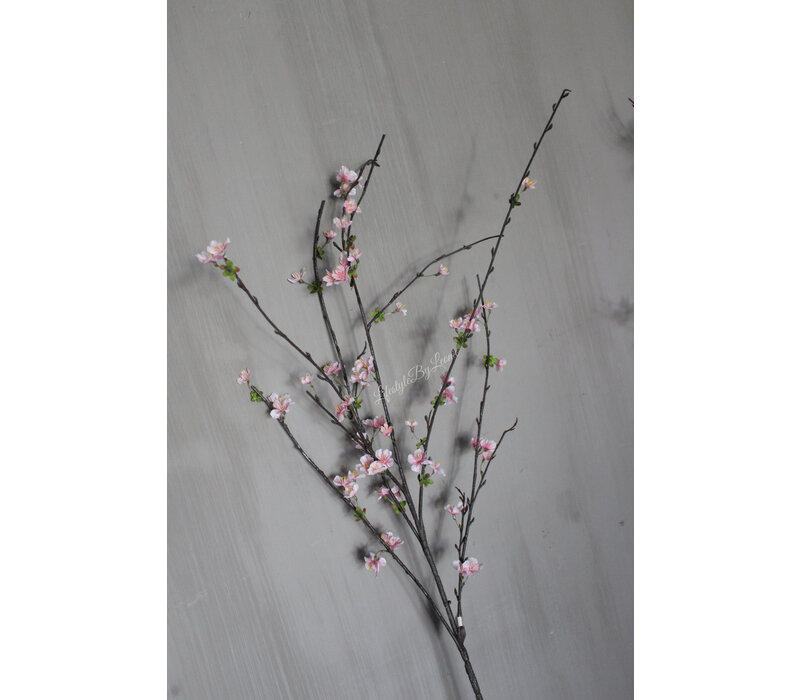 Zijden tak Blossom sakura Light pink 115 cm