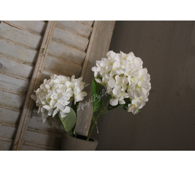 Namaak Hortensia Allette white 40 cm