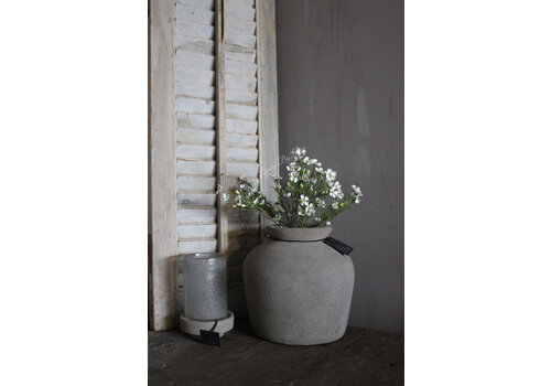 Namaak witte bloemetjes op steel Tamara 50 cm