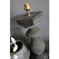 Baluster lampvoet Ruby antique grey