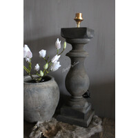 Baluster lampvoet Ruby antique grey