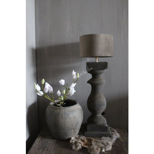 Baluster lampvoet Ruby antique grey 