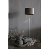 Aura Peeperkorn cilinder kap fluweel taupe 15 x 12 cm