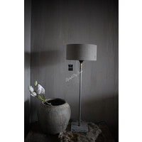 Aura Peeperkorn lamp met hardstenen voet grijs 55 cm