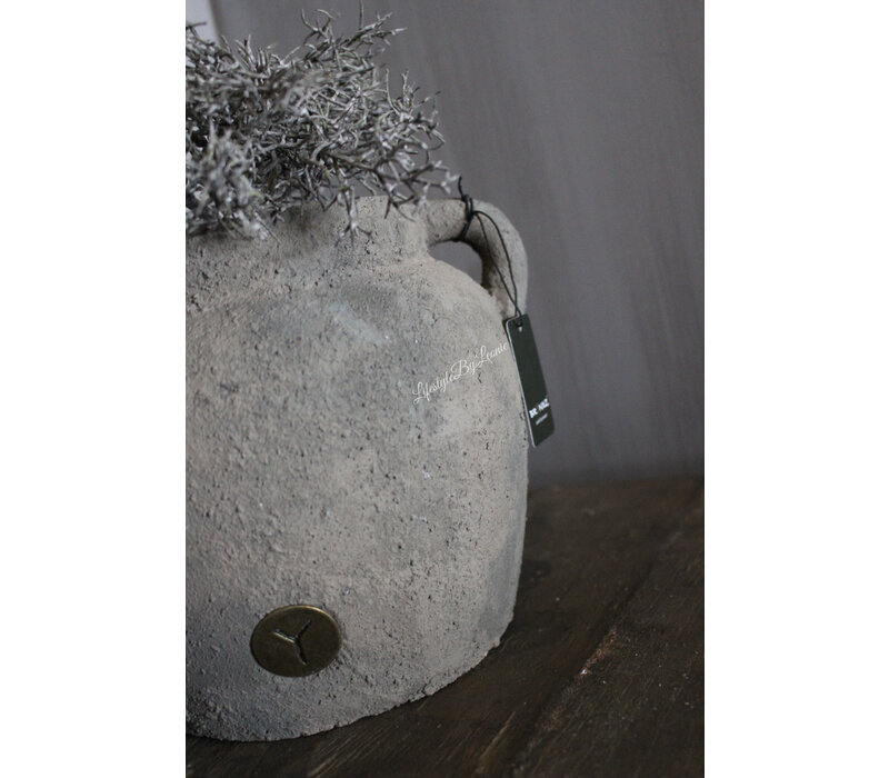 Brynxz kruik met 2 oren Rustic 19 x 14 cm