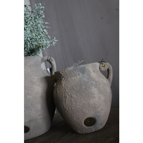 Brynxz pot met 1 oor Rustic 18 x 18 cm 