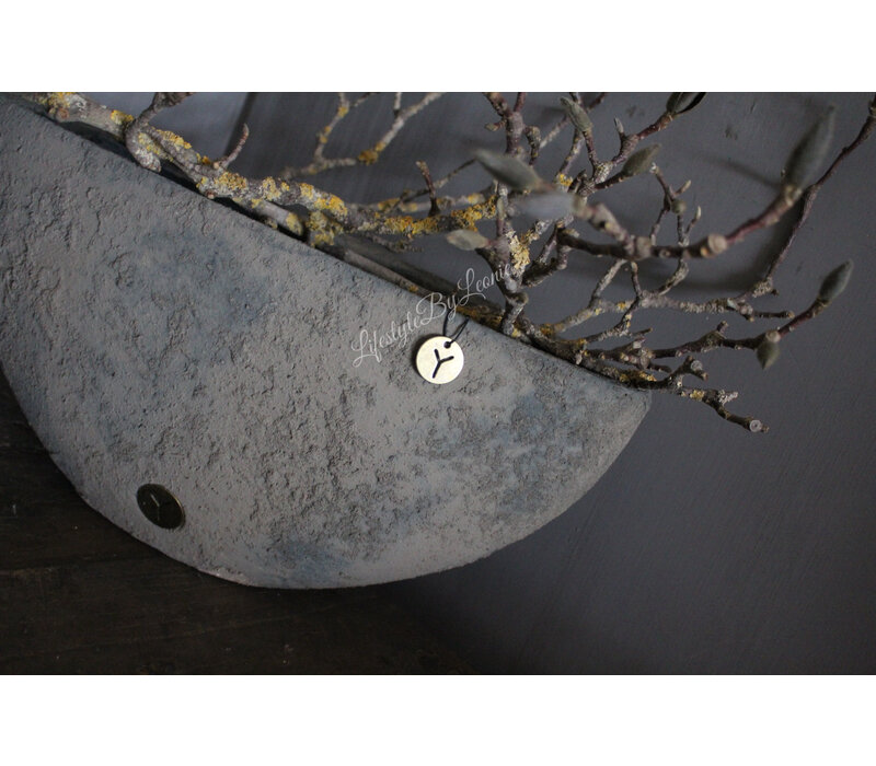 Brynxz planter oval conic Rustic 43 x 20 x 16 cm