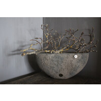 Brynxz planter oval conic Rustic 43 x 20 x 16 cm