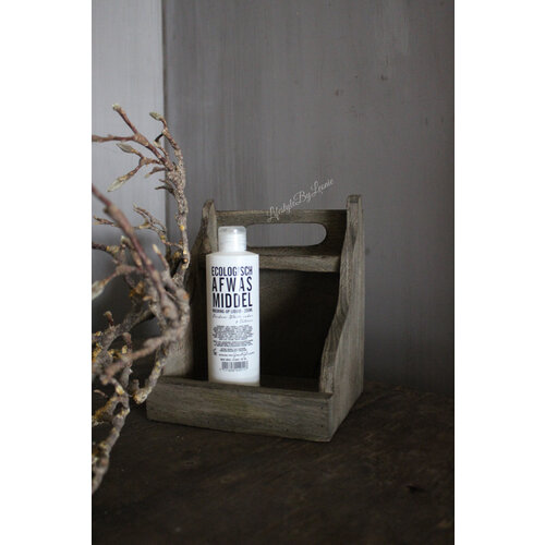 Houten gruttersbakje verweerd hout 20 cm 