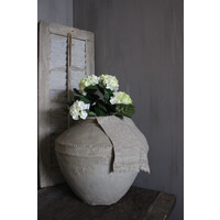 Namaak Hortensia in pot white/green 36 cm