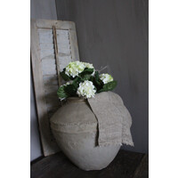 Namaak Hortensia in pot white/green 36 cm