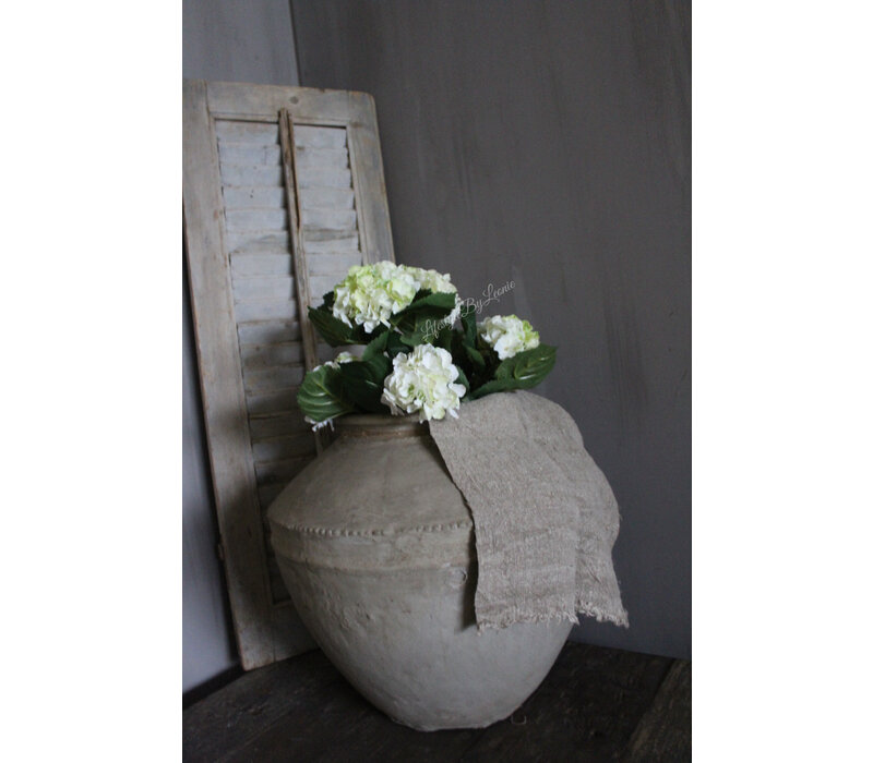 Namaak Hortensia in pot white/green 36 cm