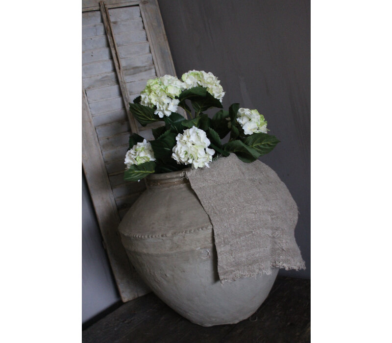 Namaak Hortensia in pot white/green 36 cm