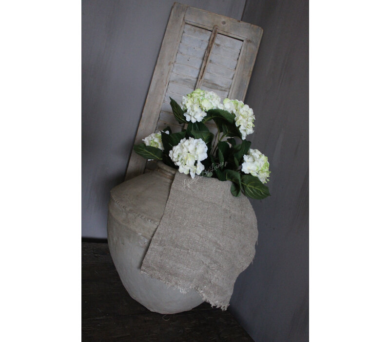 Namaak Hortensia in pot white/green 36 cm