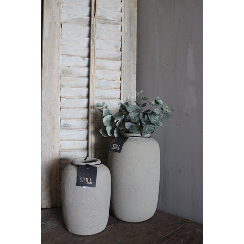 Zijden bosje Eucalyptus grey/green 28 cm 