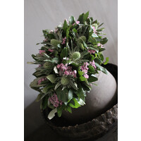 Groene toef met Limonium en Steeneik