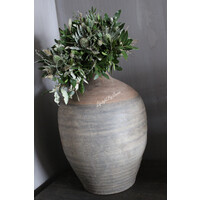 Groene toef met witte Distel en Magnolia