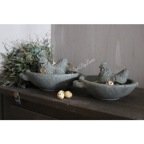 Brynxz chicken Vintage 13 x 12 cm 