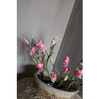 Namaak Magnolia tak in knop donkerroze 73 cm