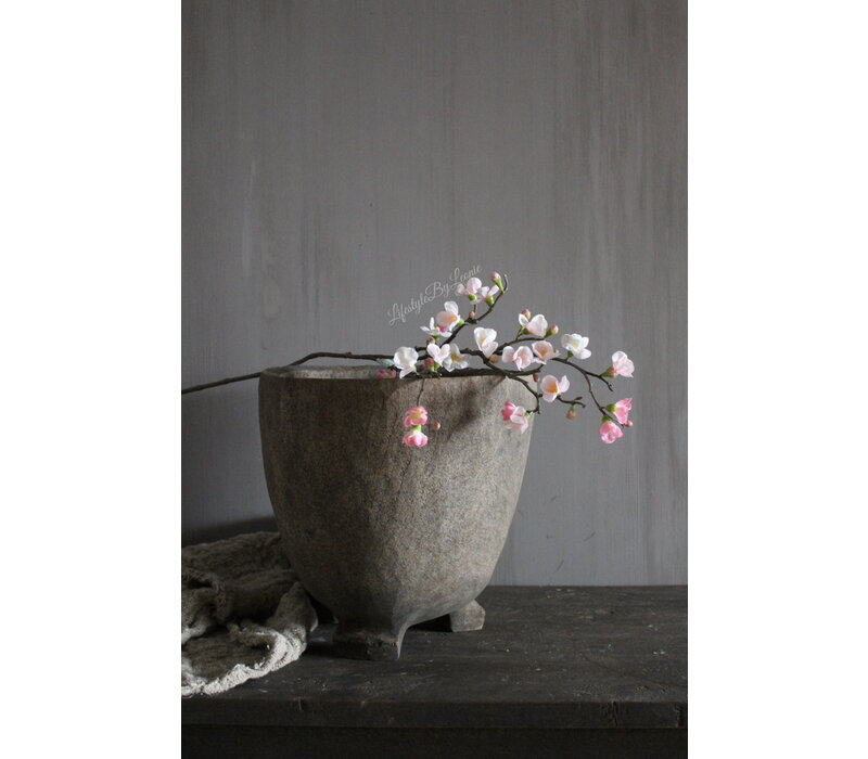 Zijden bloesem tak Quinn light pink 70 cm