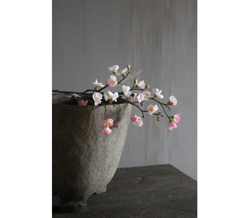 Zijden bloesem tak Quinn light pink 70 cm