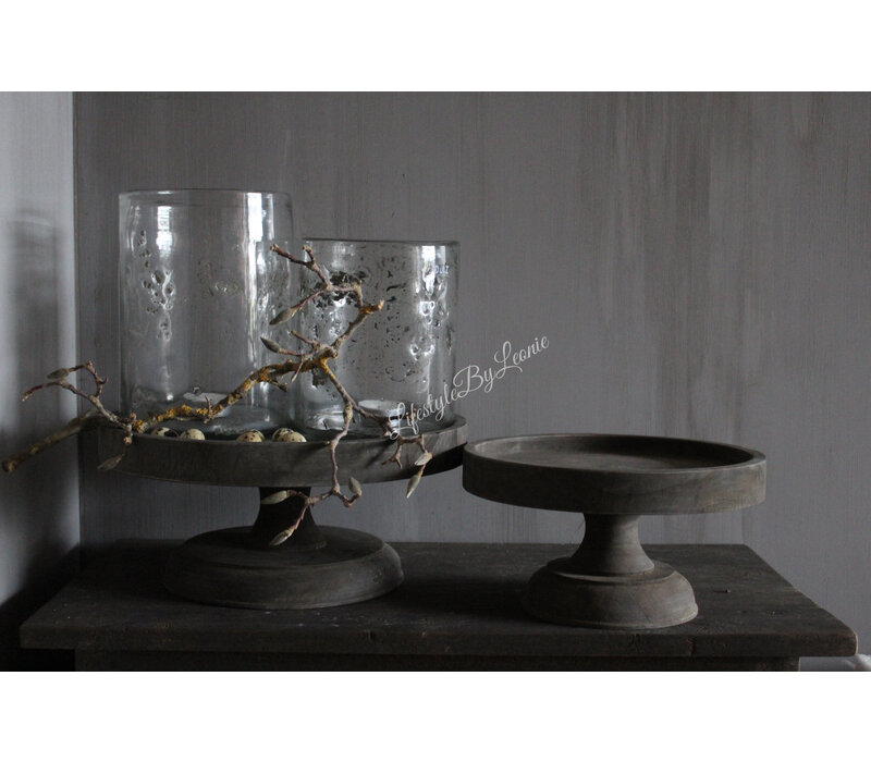 DUTZ cilinder windlicht met metal chips 25 cm
