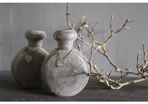 Kandelaar fles Sand finish 20 cm