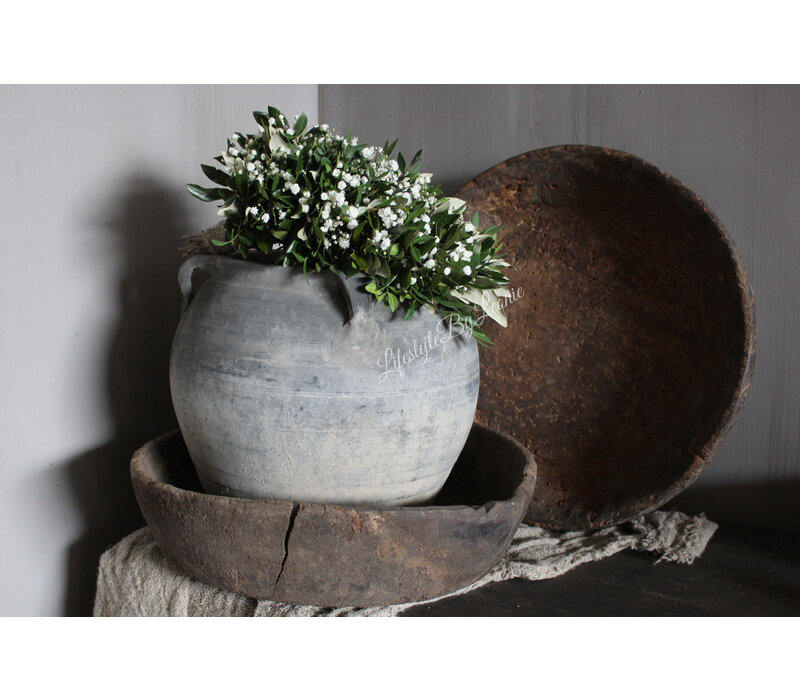 Groene toef met wit Gipskruid 30 cm