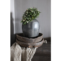 Groene toef met witte Distel en Magnolia