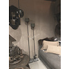 Aura Peeperkorn vloerlamp zwarte buis / hardstenen voet 130 cm